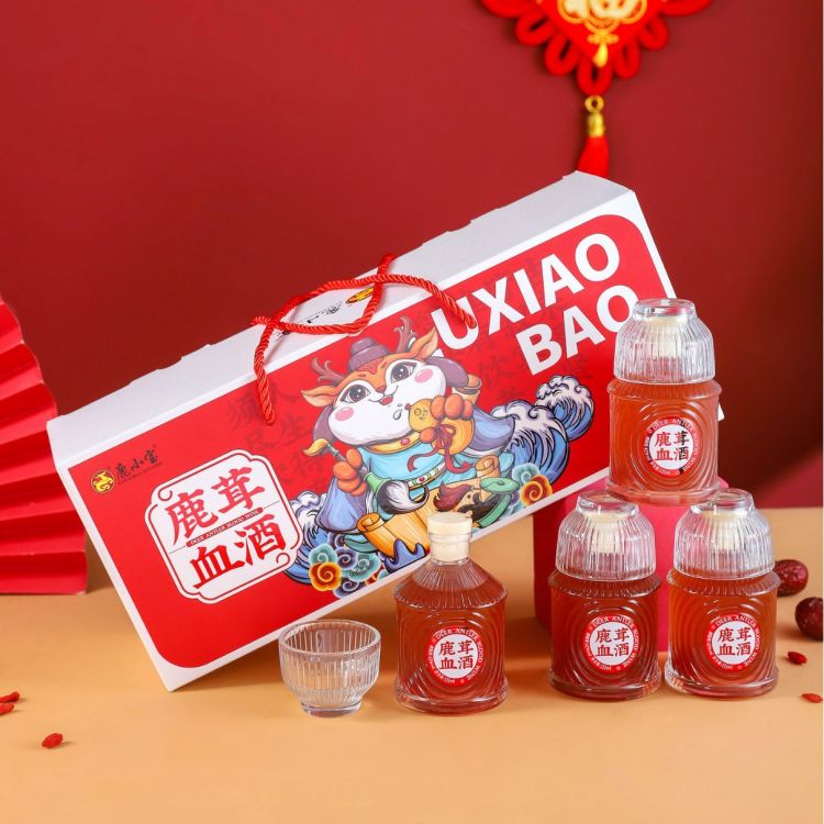 鹿茸血酒体验装125mlx4瓶